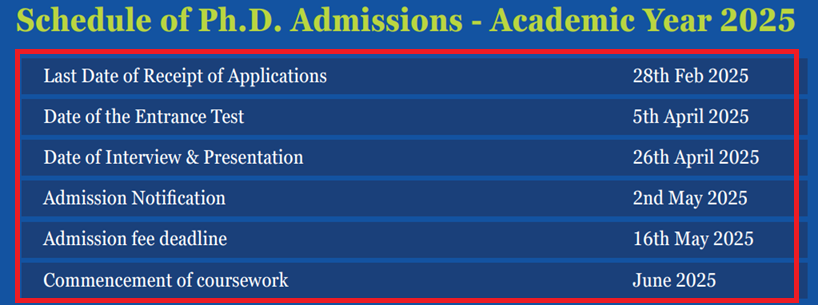 UNIVERSAL AI UNIVERSITY PHD ADMISSION 2025
