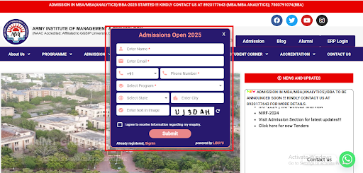 AIMT Has Released admission dates for MBA Analytics