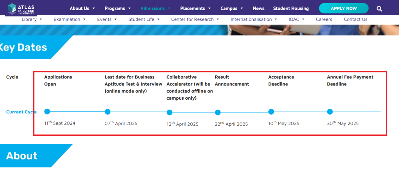 ATLAS Skilltech University BBA, BSc admission open