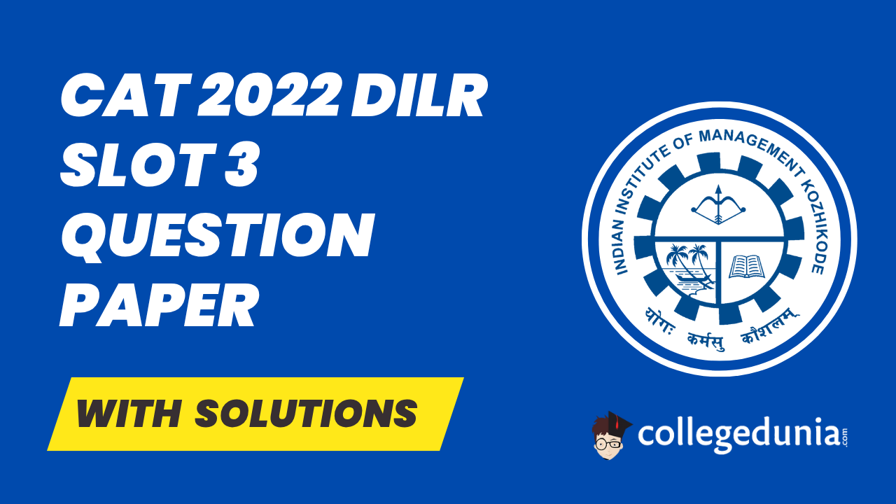 cAT 2022 DILR sLOT 3 qUESTION pAPER