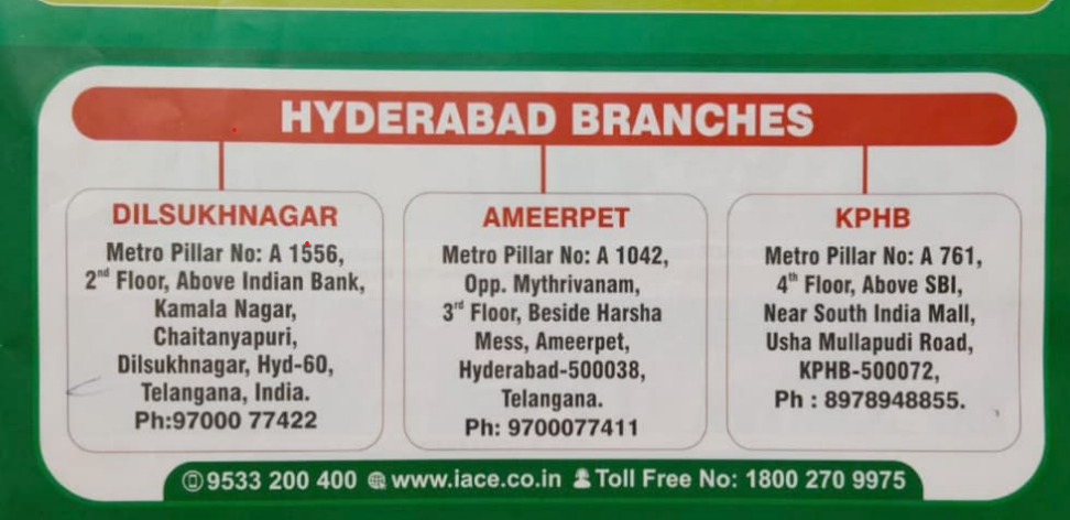 IACE, Hyderabad: SBI PO, RRB