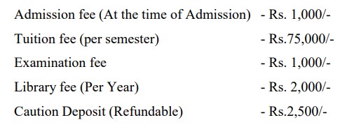 fee structure