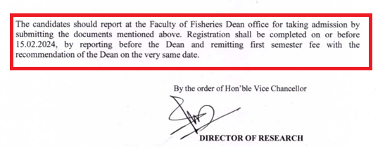 KUFOS PhD admission 2025