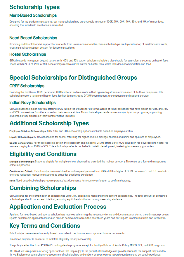 Scholarships