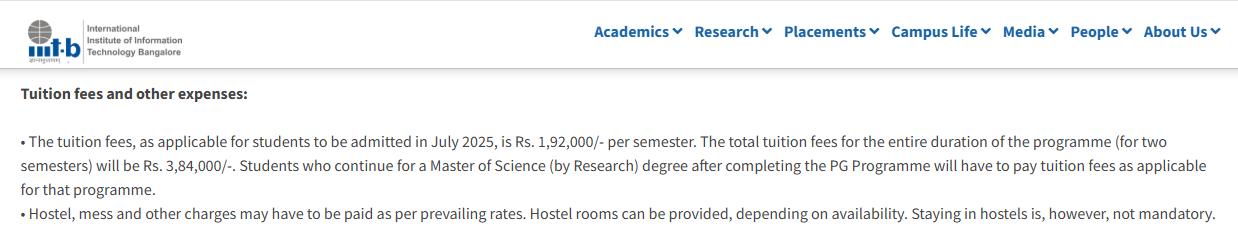 Fee Structure