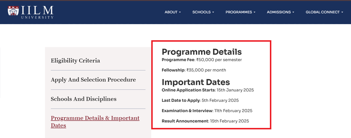 IILM PhD Admission 2025