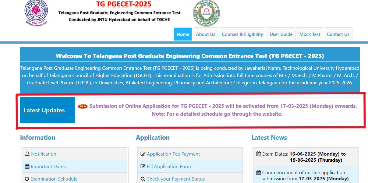 TG PGECET