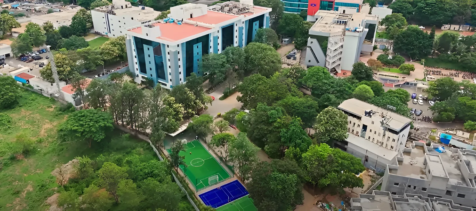 Aerial View of the campus