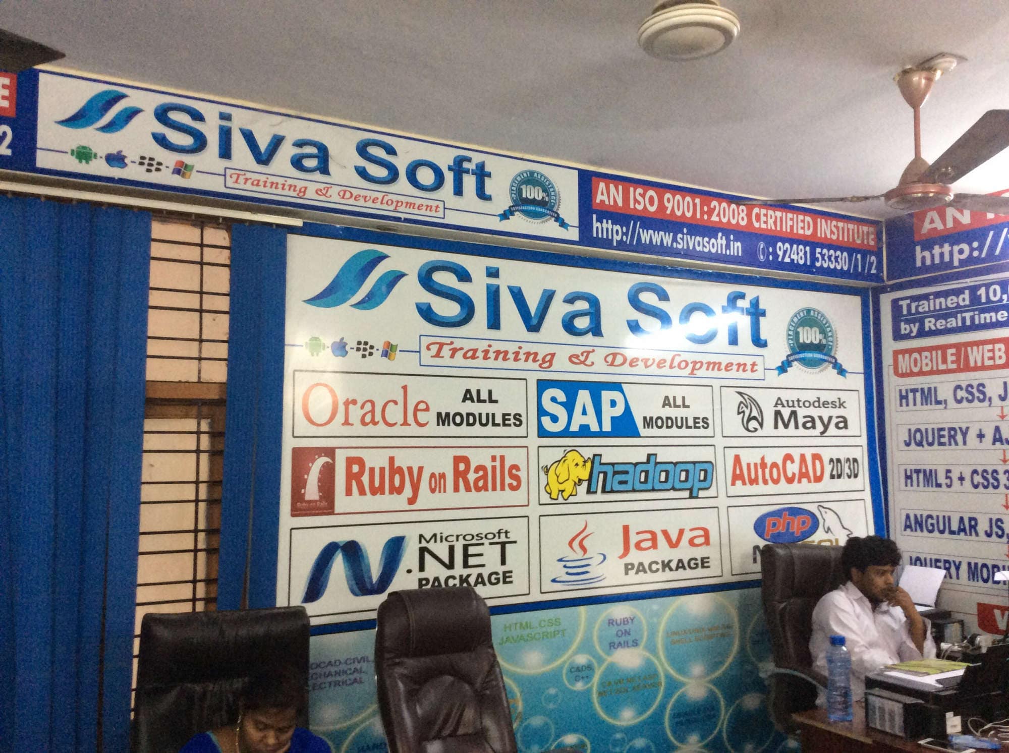 Siva Soft Classroom and Online FULL STACK UI Technologies