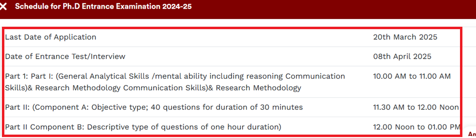 ITM University PhD admission 2025 open