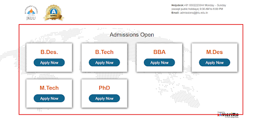 JKLU Opens Admission for 2024 Apply Now for BTech, MTech, and PhD Programs