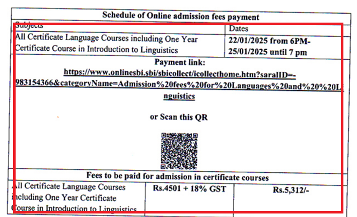 Jadavpur University SLS Admission supplementarty list