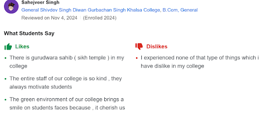 Khalsa College Patiala Student Review