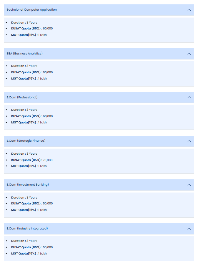 Fee Structure 2025 (As per website)-