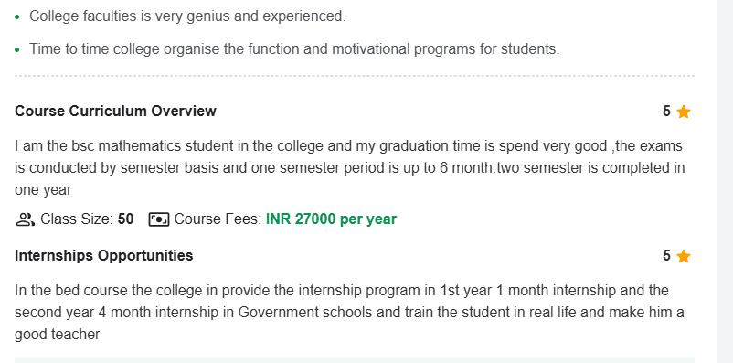 University Maharaja College Jaipur Student Review