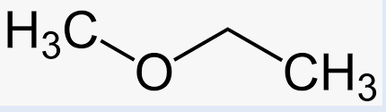 Structure of methoxy ethane