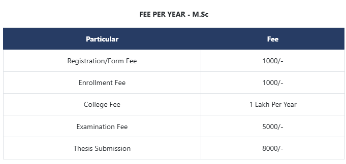 Fee Structure 