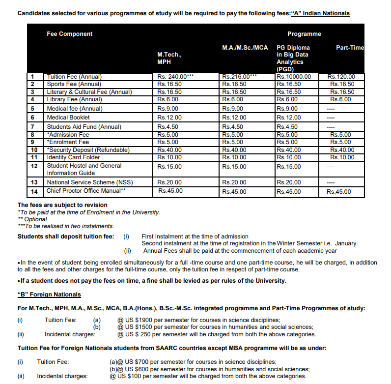 fee Structure