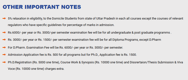 Fee Structure 2025 (As per website)-