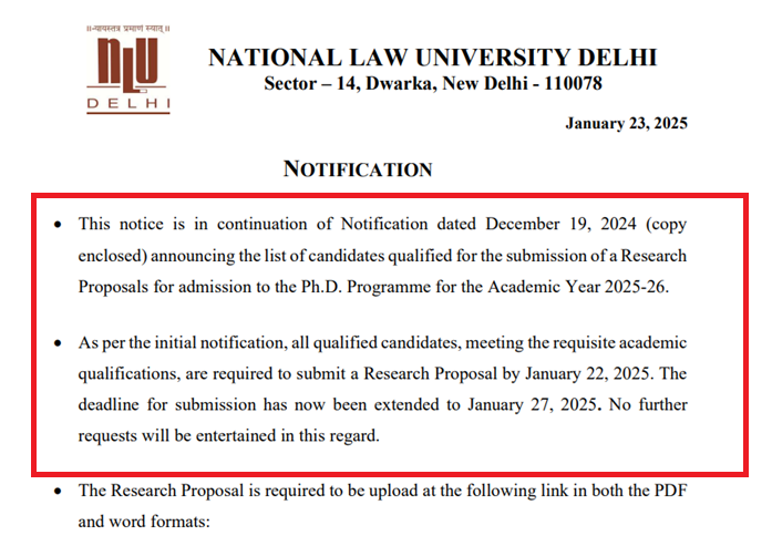 NLU Delhi PhD Research Proposal Extended 2025