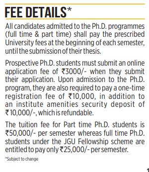 Fee Structure