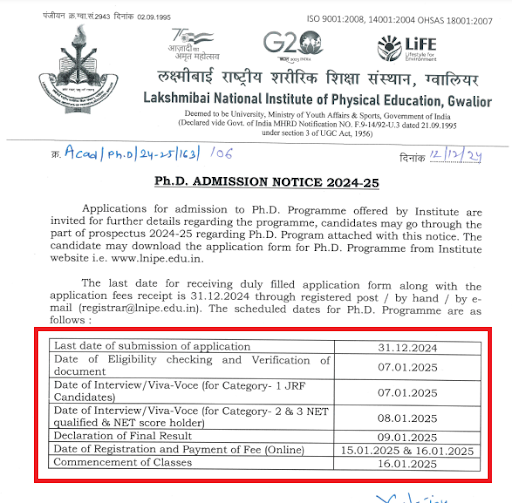 LNIPE Has Released Registration Form PhD Program