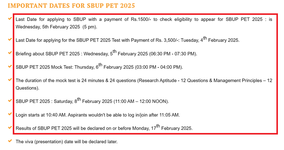 SBUP PET 2025
