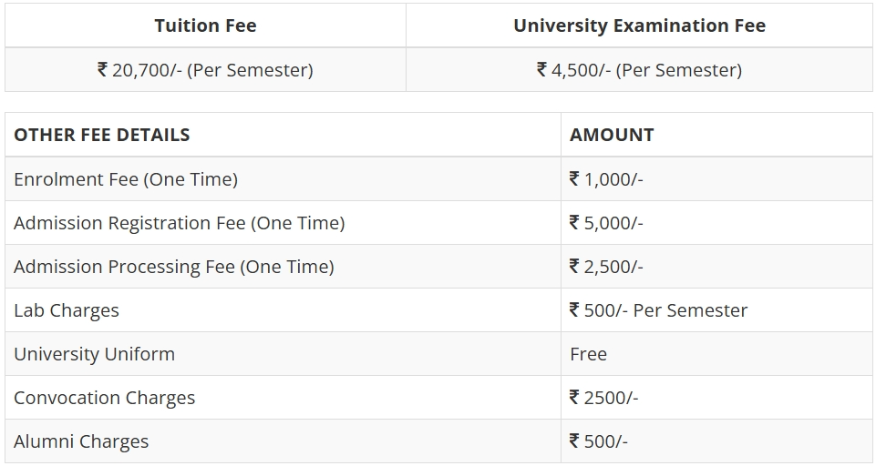 BFA Fee Structure