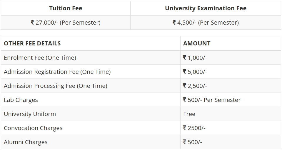 BALLB Fee Structure