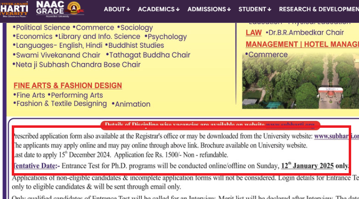 SVSU PhD Admissions 2025