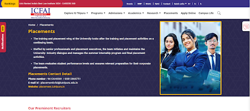 ICFAI website