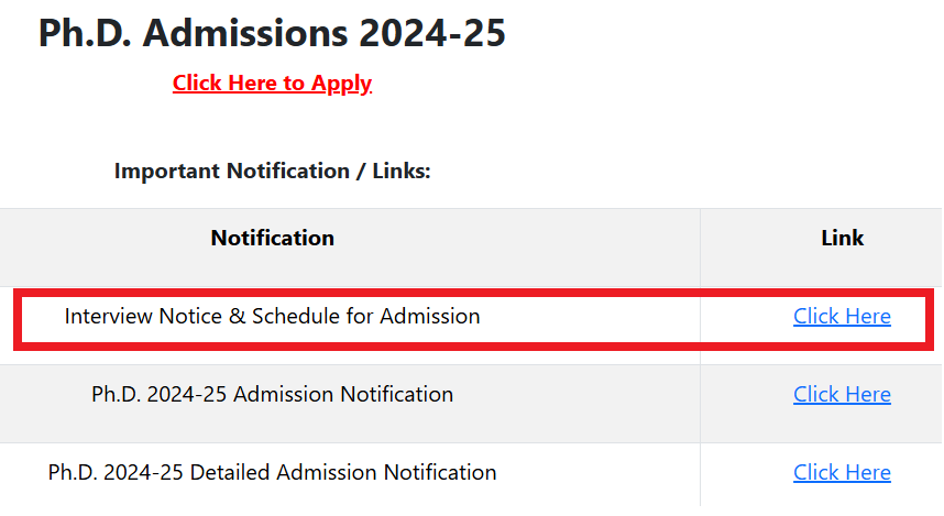 CU Jammu Releases Interview and PhD Admission Schedule for July 2024