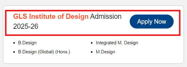 GLS Institute of Design B.Des