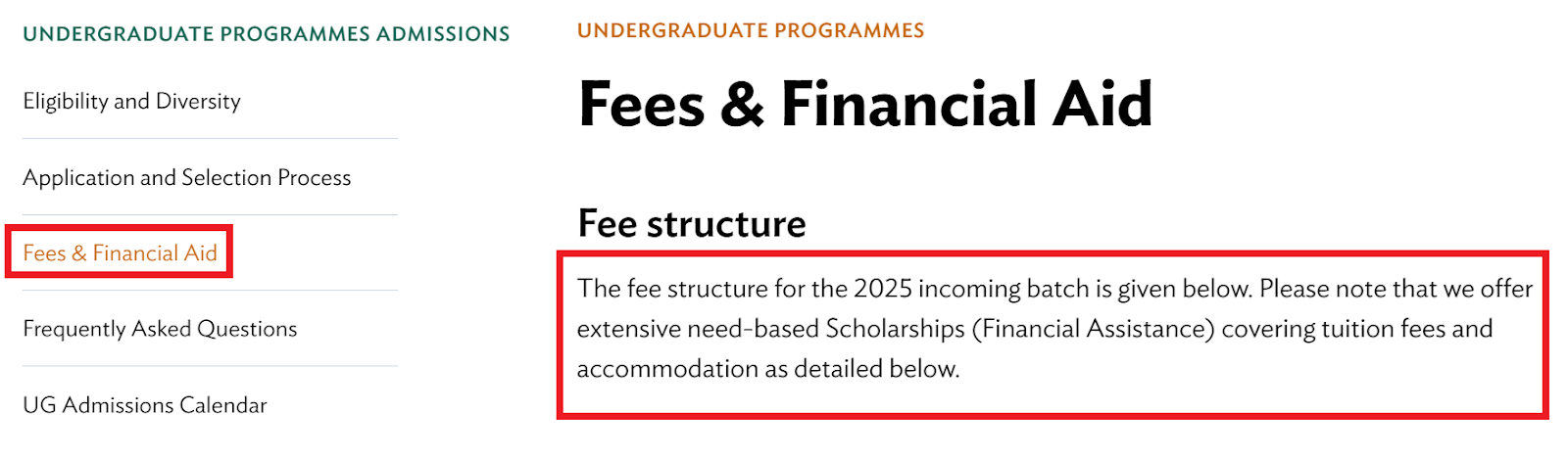 Azim Premji University Financial Assistance