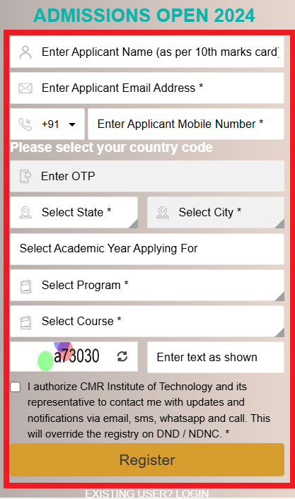CMRIT UG and PG Admission 2024-25