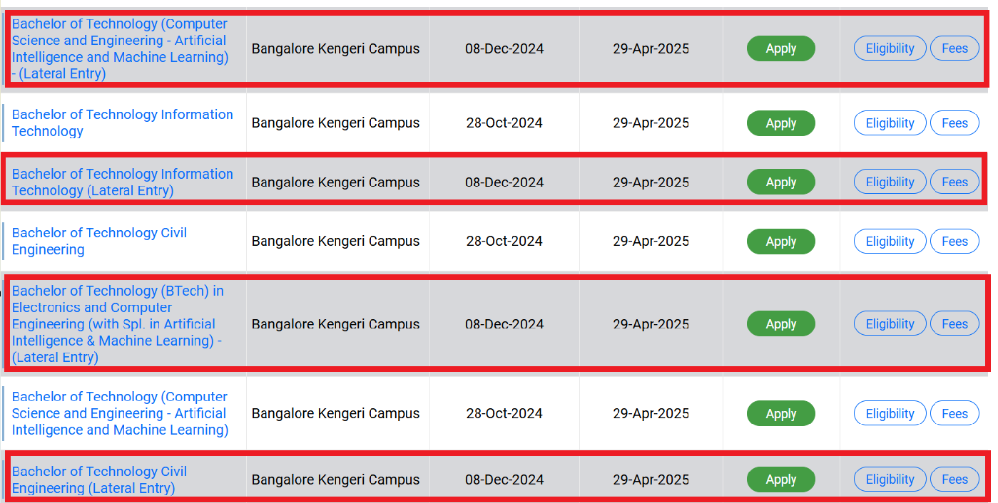 Christ University UG and PG Admission