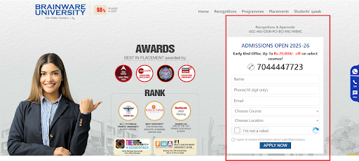 Brainware University Admission