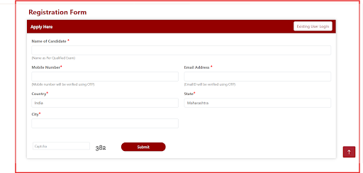 DPU Registration form