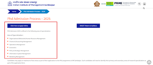 IIM Sambalpur PhD Details