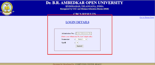 BRAOU Result Portal