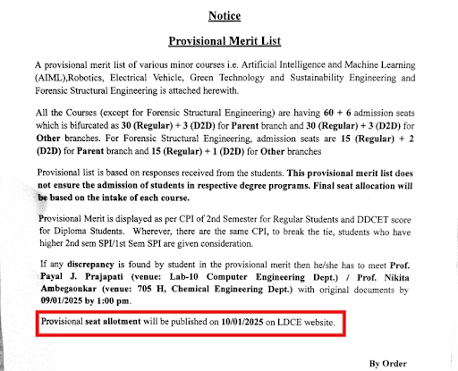 LDCE Notice