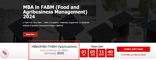 SIBM Nagpur Last Application Date