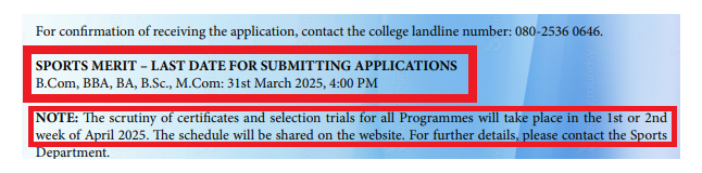 SJCC UG/PG Admission 2025