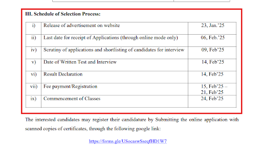 IIIT UNA PHD Admission Dates