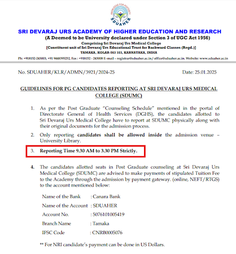 SDUAHER Notice