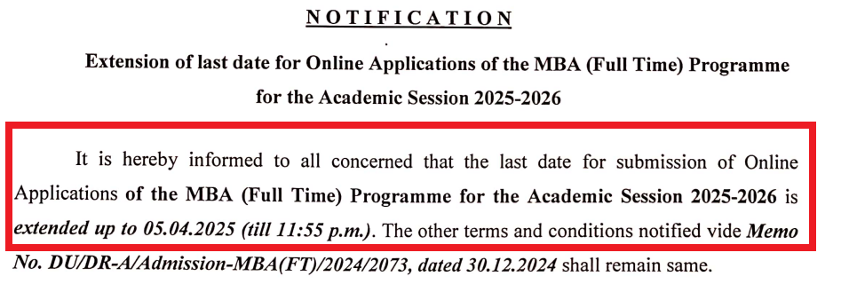 Dibrugarh University MBA admission