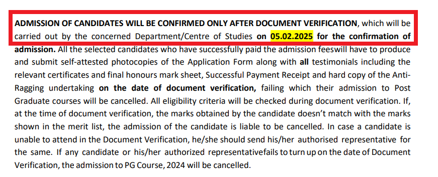 Burdwan University Provisional Allocation List 2024-26