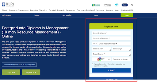 XLRI PGDM HRM Portal