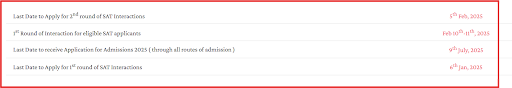 Mahindra University B.Tech Admission Schedule