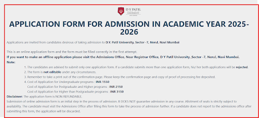 DY Patil Admissions Open